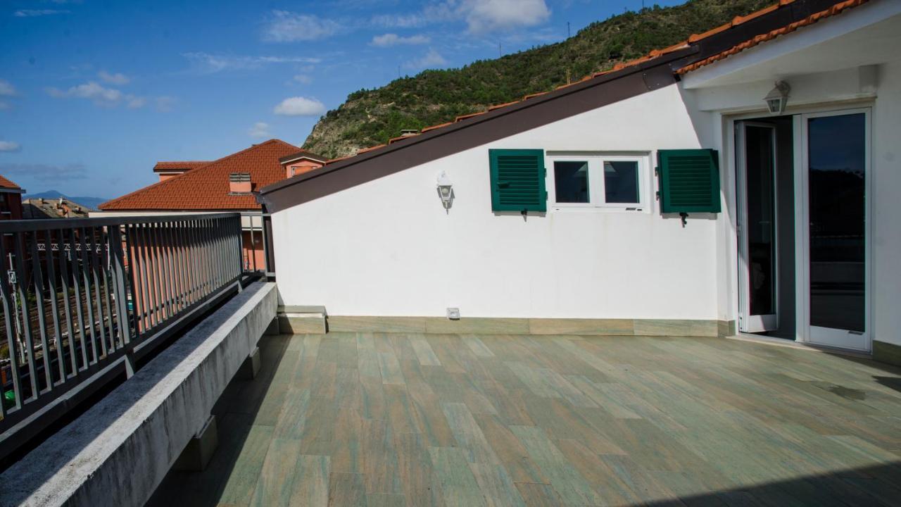009 - Attico Sant'Anna Vista Mare 150M Dalla Spiaggia Con Terrazza Privata Apartment Sestri Levante Bagian luar foto